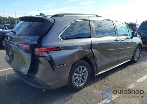 2021 Toyota Sienna Le из США, поврежденный, VIN 5TDKRKEC5MS038145